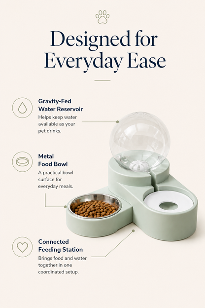 Halo Pet Feeding & Watering Station