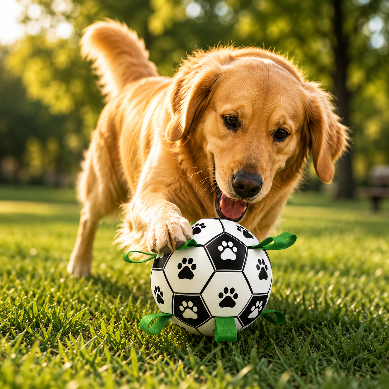 Kick & Chase Interactive Dog Soccer Ball