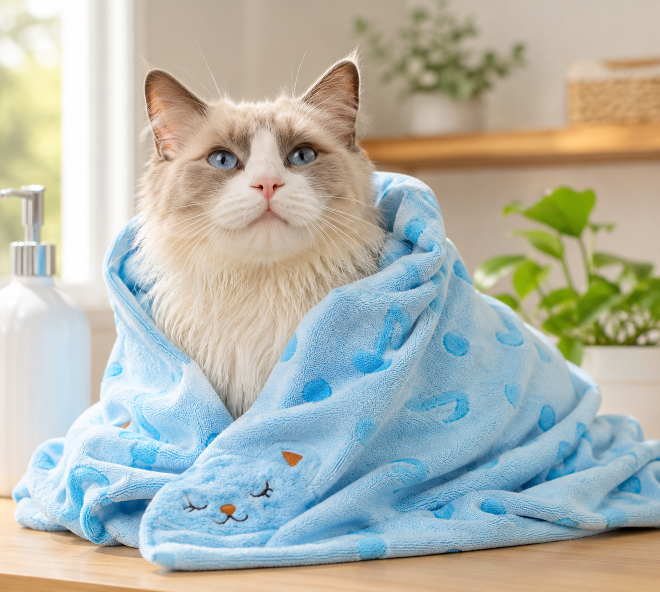 CozyCat Bamboo Grooming Towel