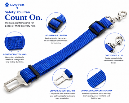 Travel Safety Seat Belt for Dogs