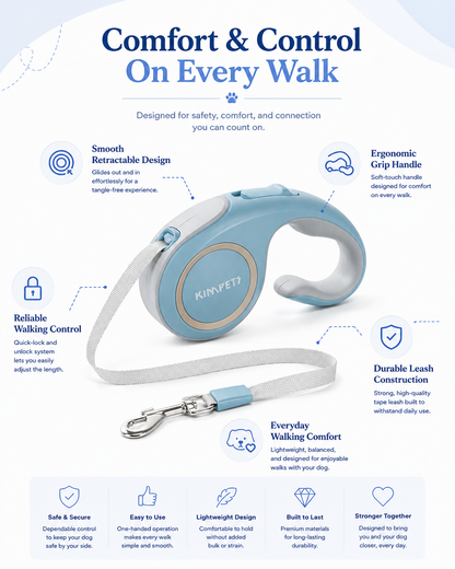 FlexiComfort Automatic Retractable Dog Leash